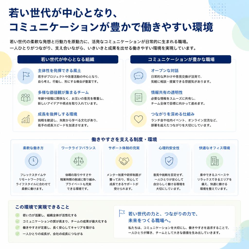 働く環境の魅力