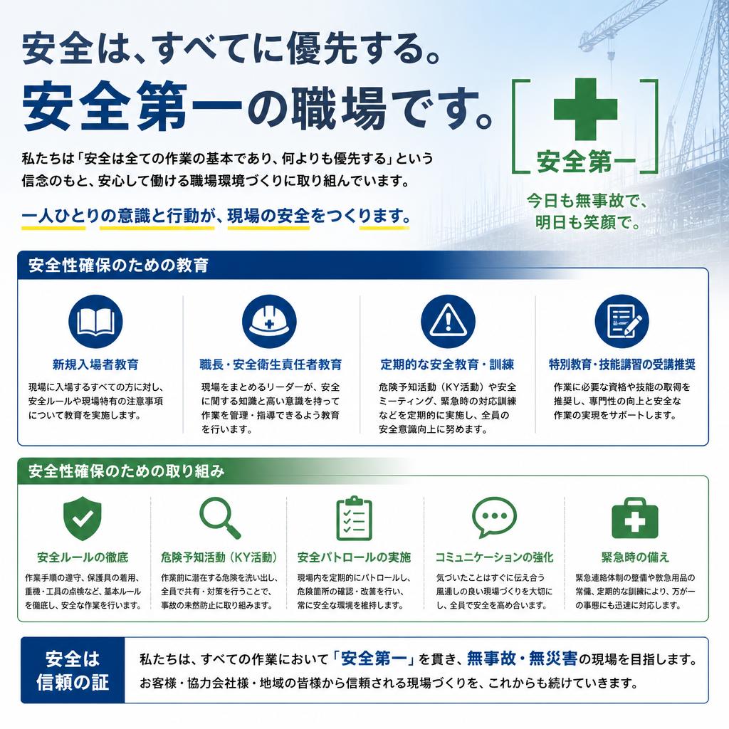 安全への取り組み