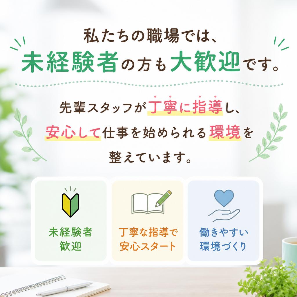 未経験でも安心のサポート体制