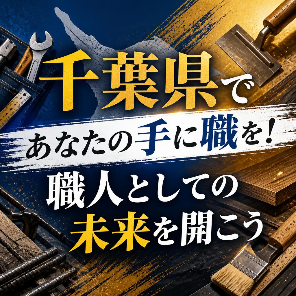 千葉県であなたの手に職を！職人としての未来を開こう