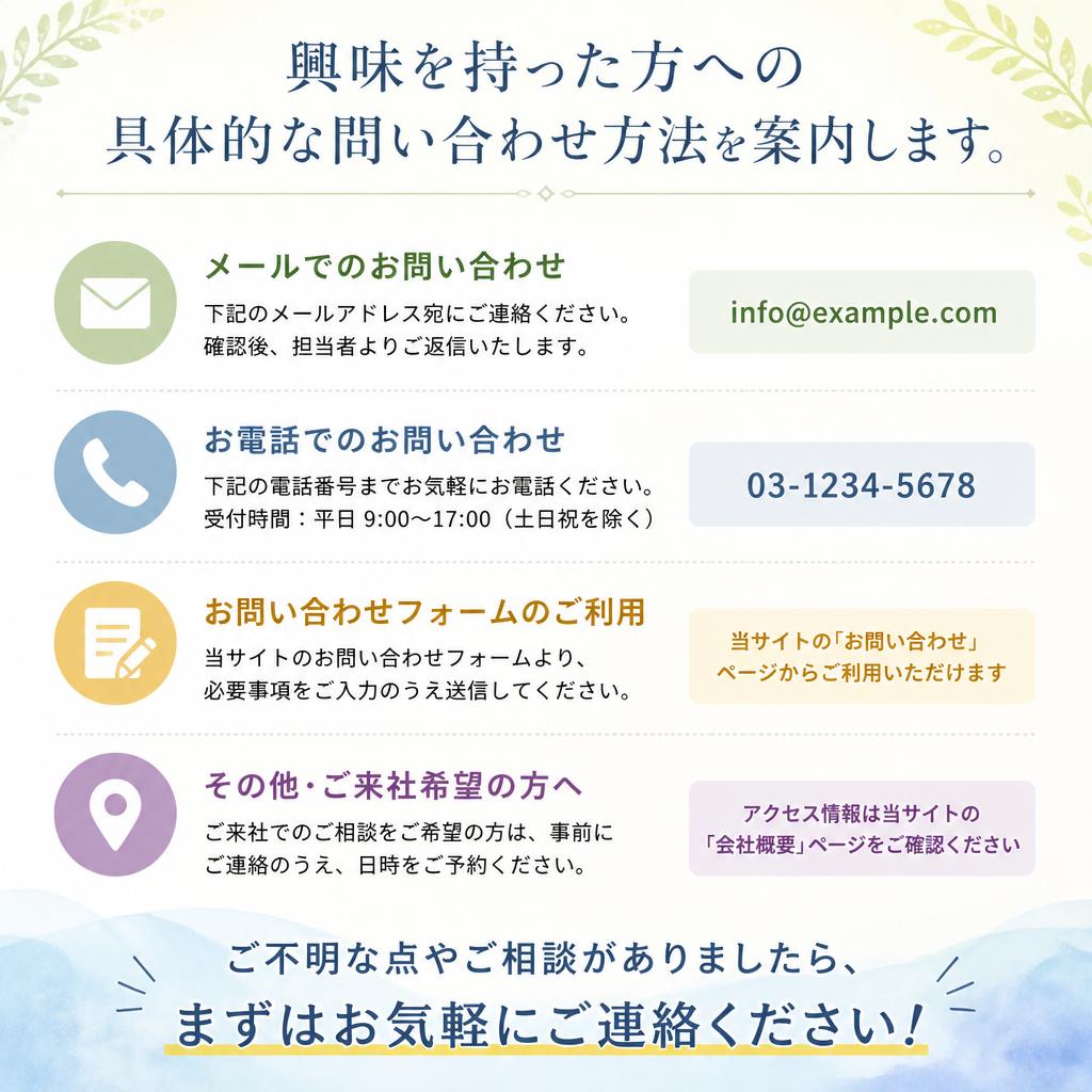 7. お問い合わせのご案内