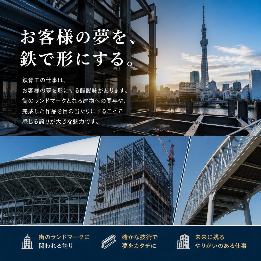 鉄骨工の魅力とは？