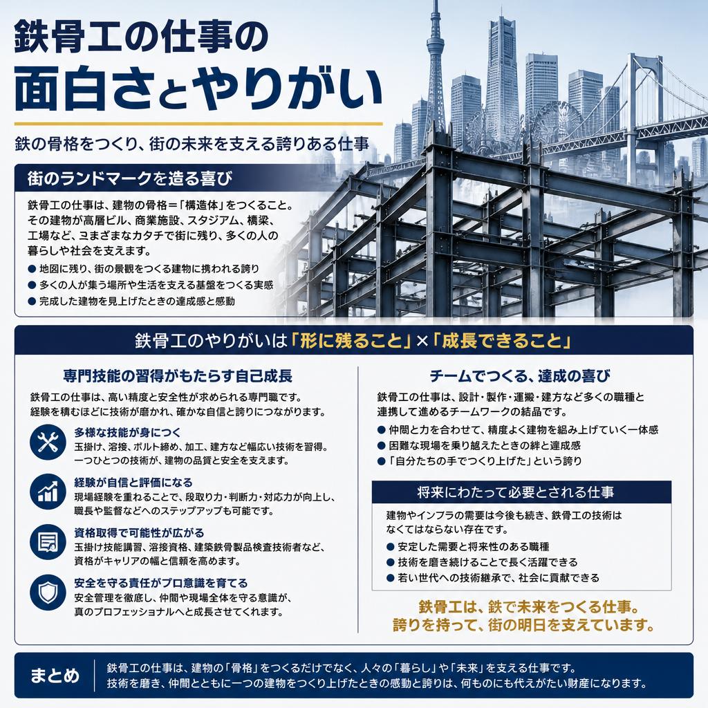 2. 鉄骨工の魅力