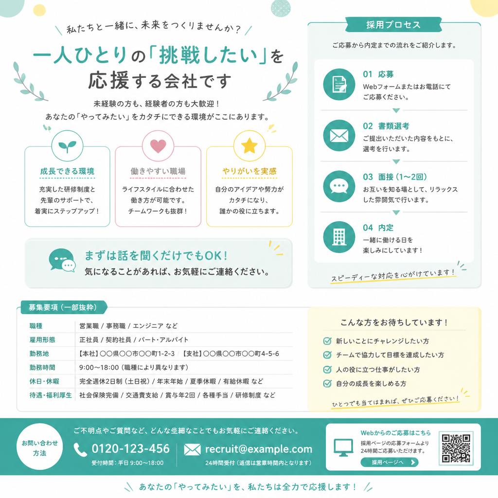 まずはお気軽にお問い合わせを！