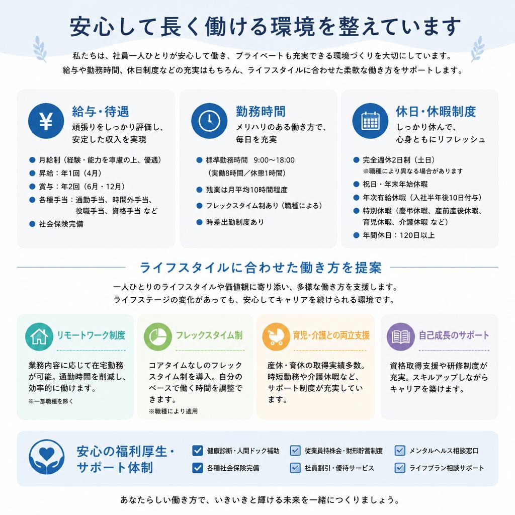 5. 福利厚生と働きやすさ
