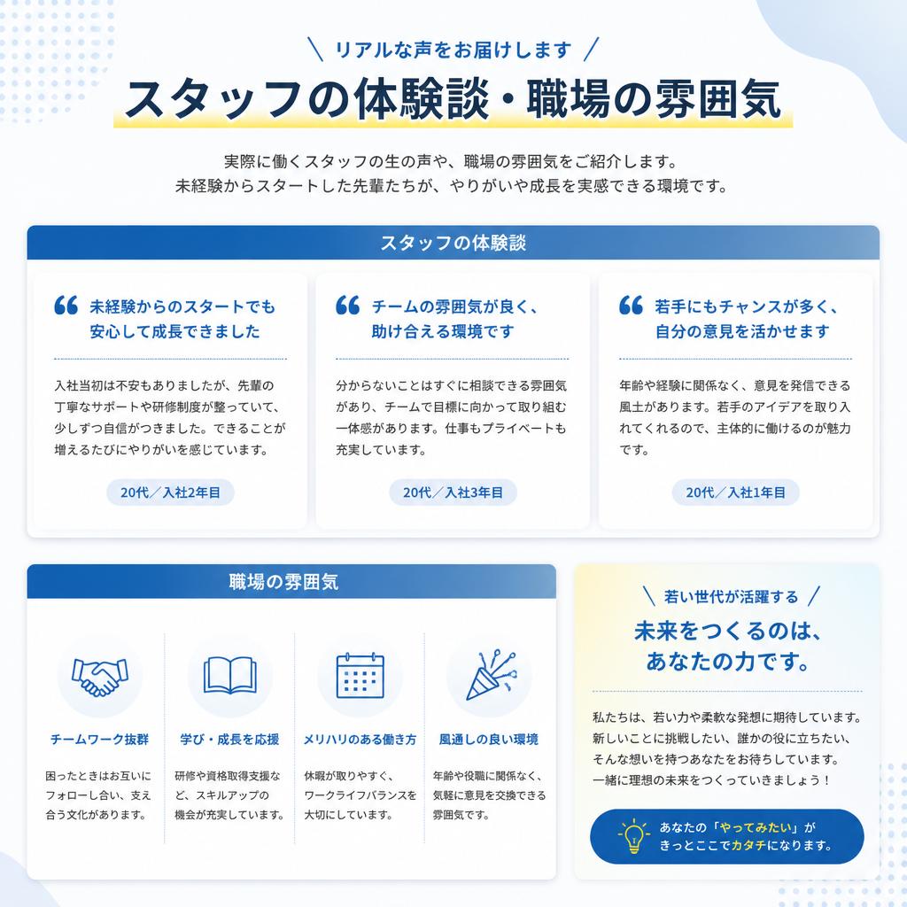 5. スタッフの声