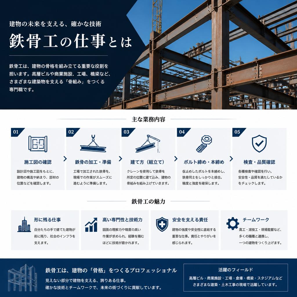 鉄骨工の仕事とは？