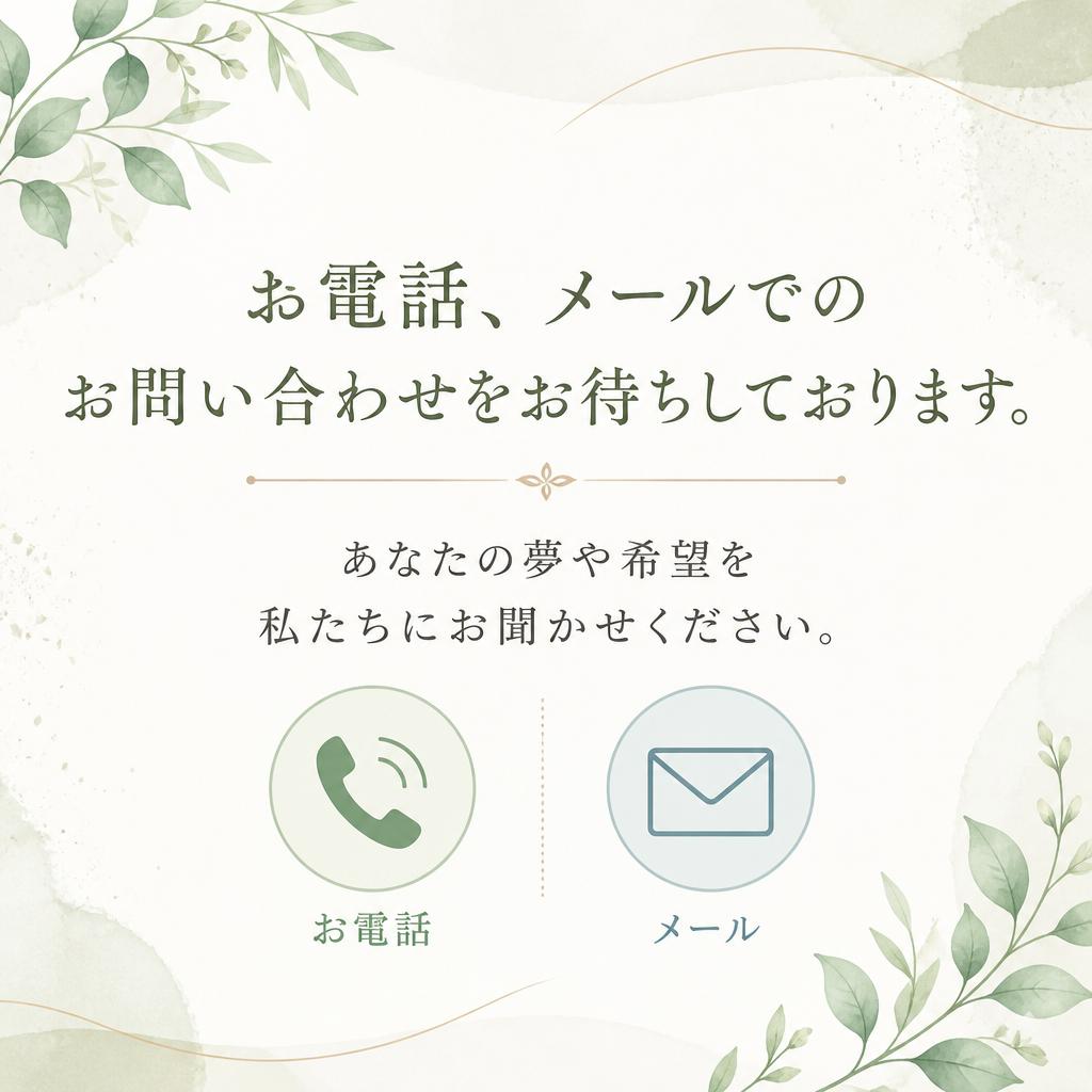 まずはご相談を！
