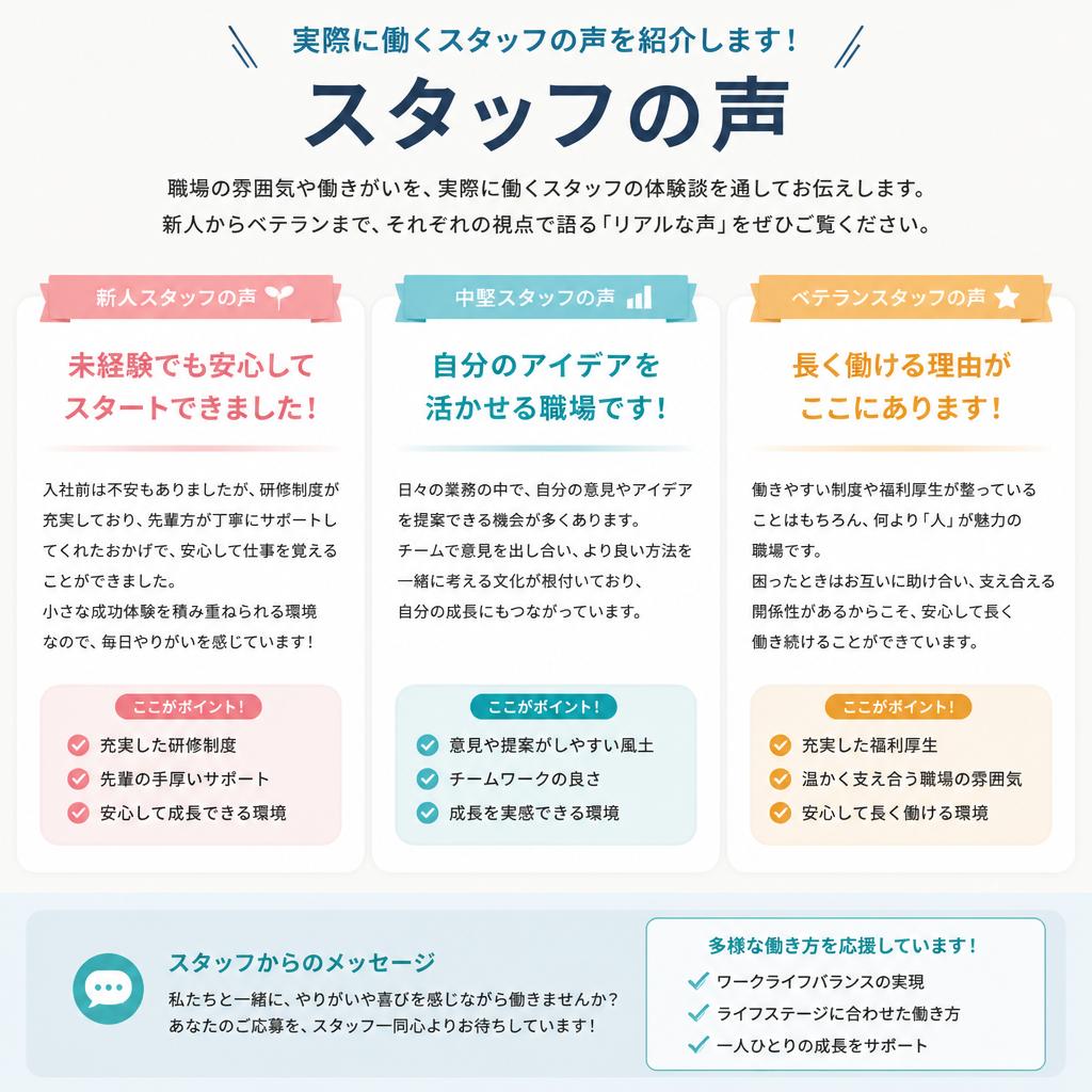 5. スタッフの声