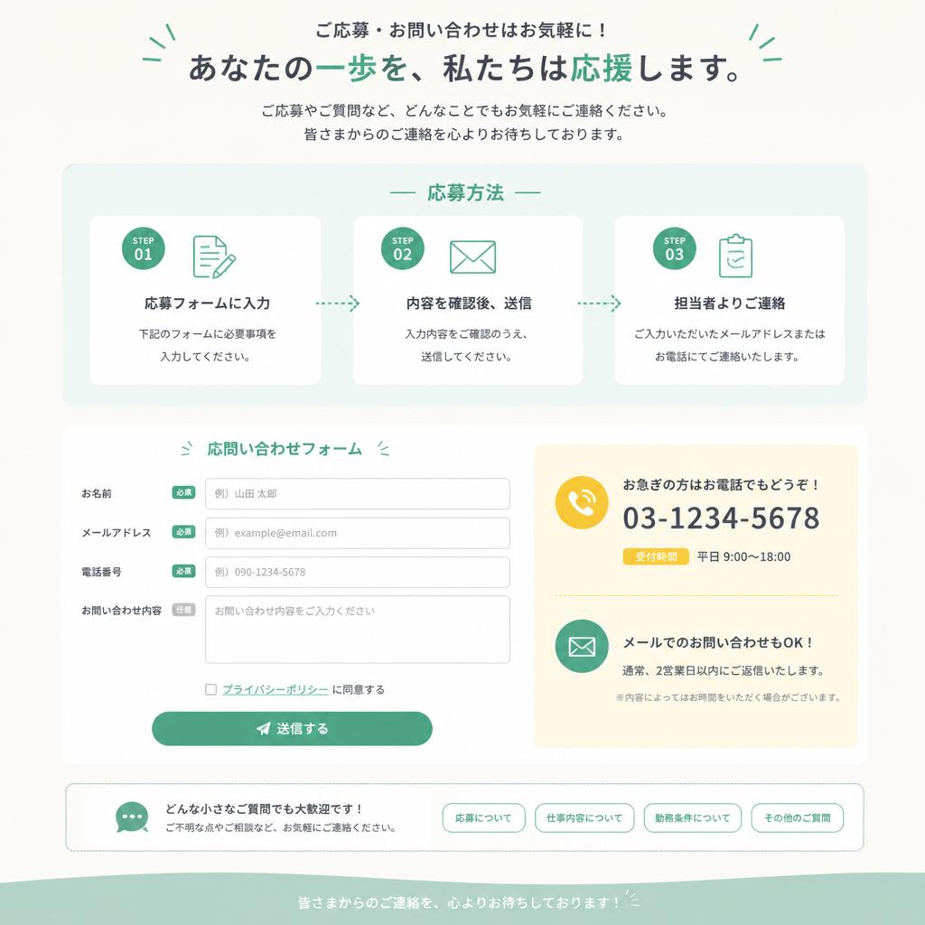 7. お問い合わせ・エントリー