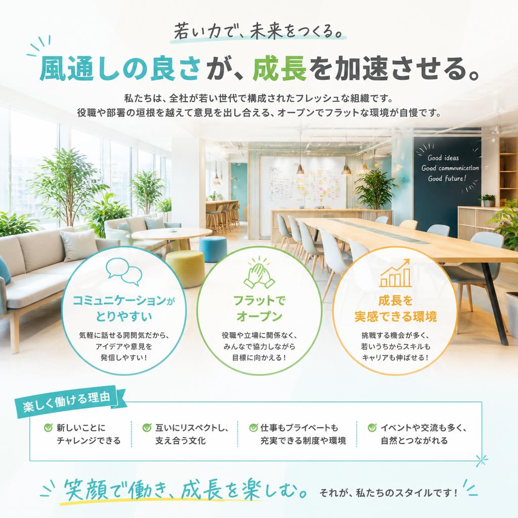 職場環境の魅力