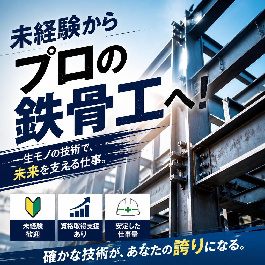 未経験からプロの鉄骨工へ！