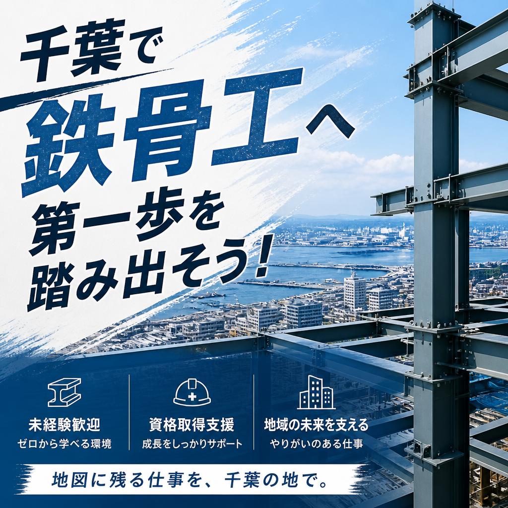 千葉で鉄骨工への第一歩を踏み出そう！