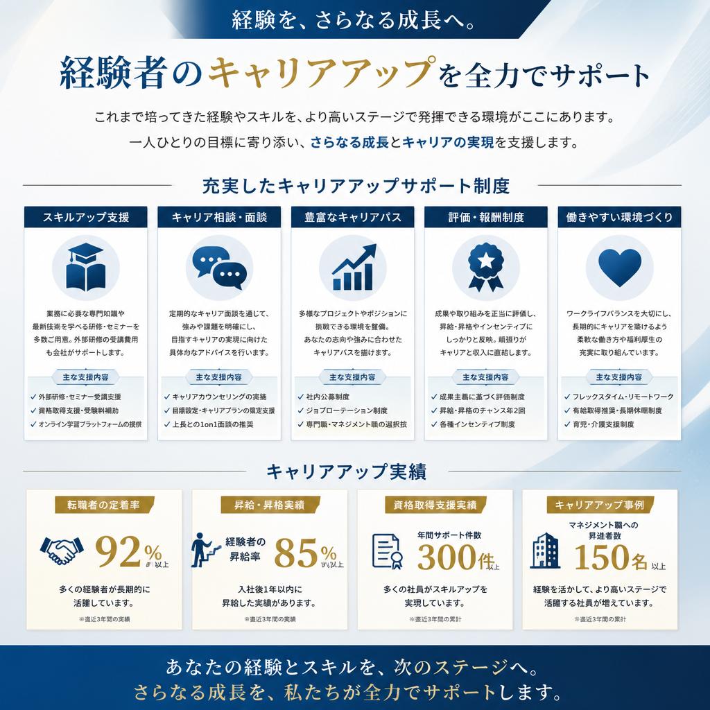 4. 経験者の方へ!キャリアアップの機会