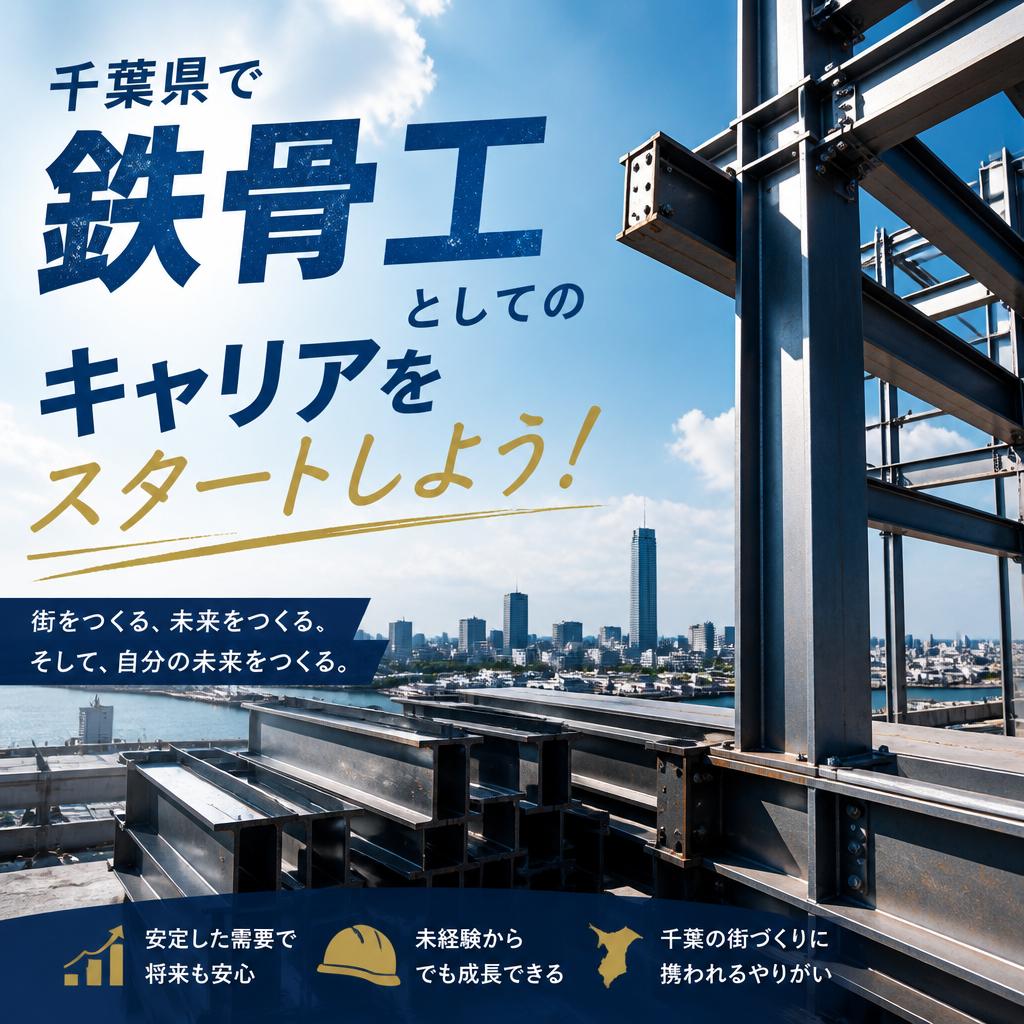 千葉県で鉄骨工としてのキャリアをスタートしよう！