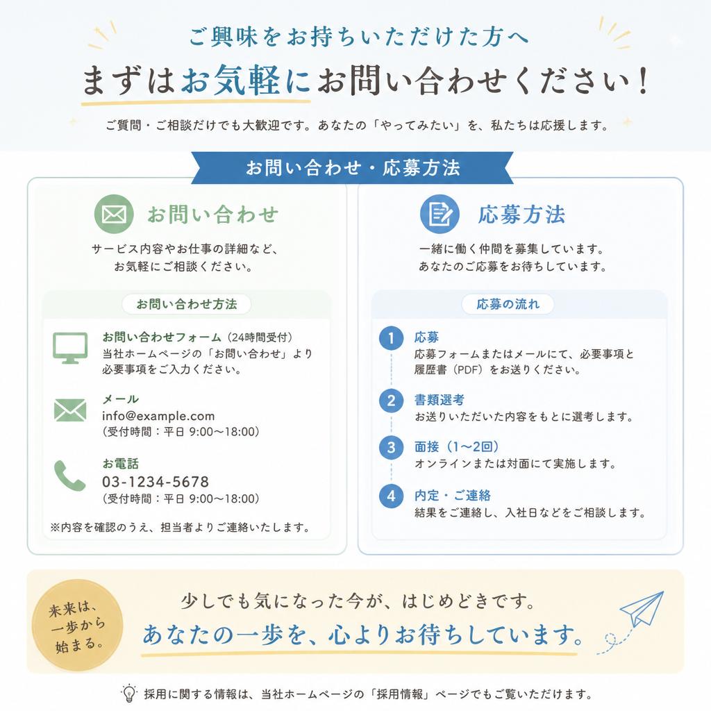 今すぐ応募！