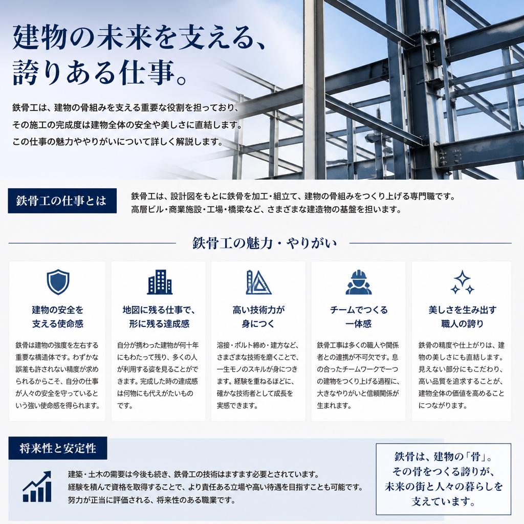 鉄骨工の仕事とは？