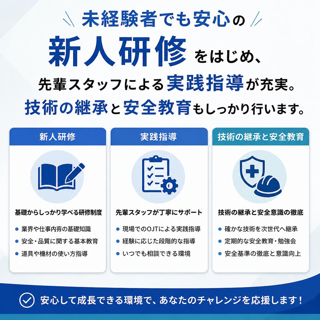 充実の教育プログラム