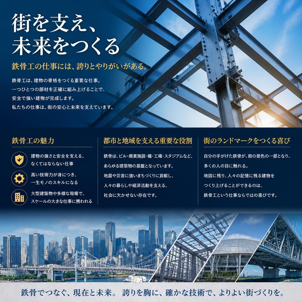 鉄骨工の魅力