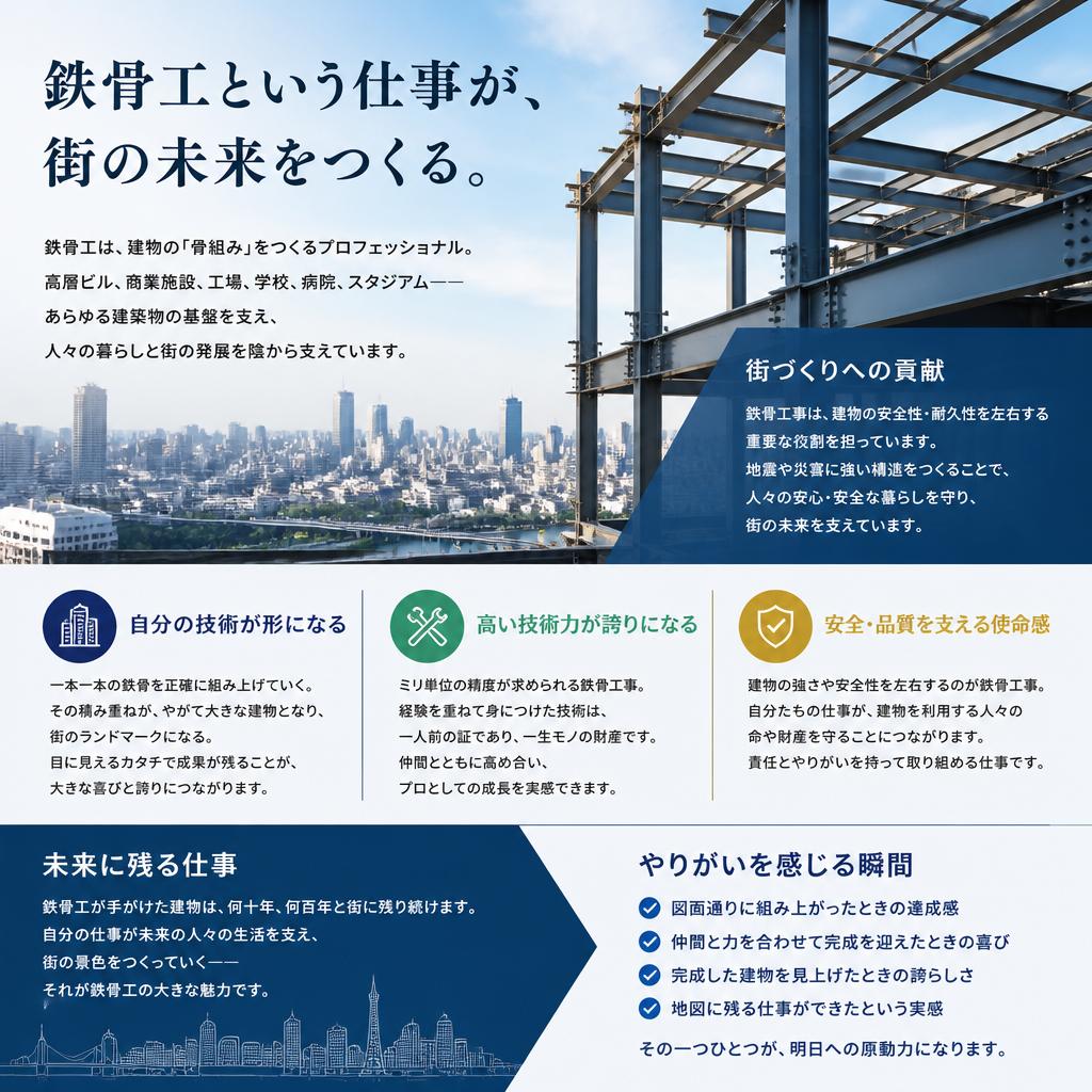 鉄骨工の魅力