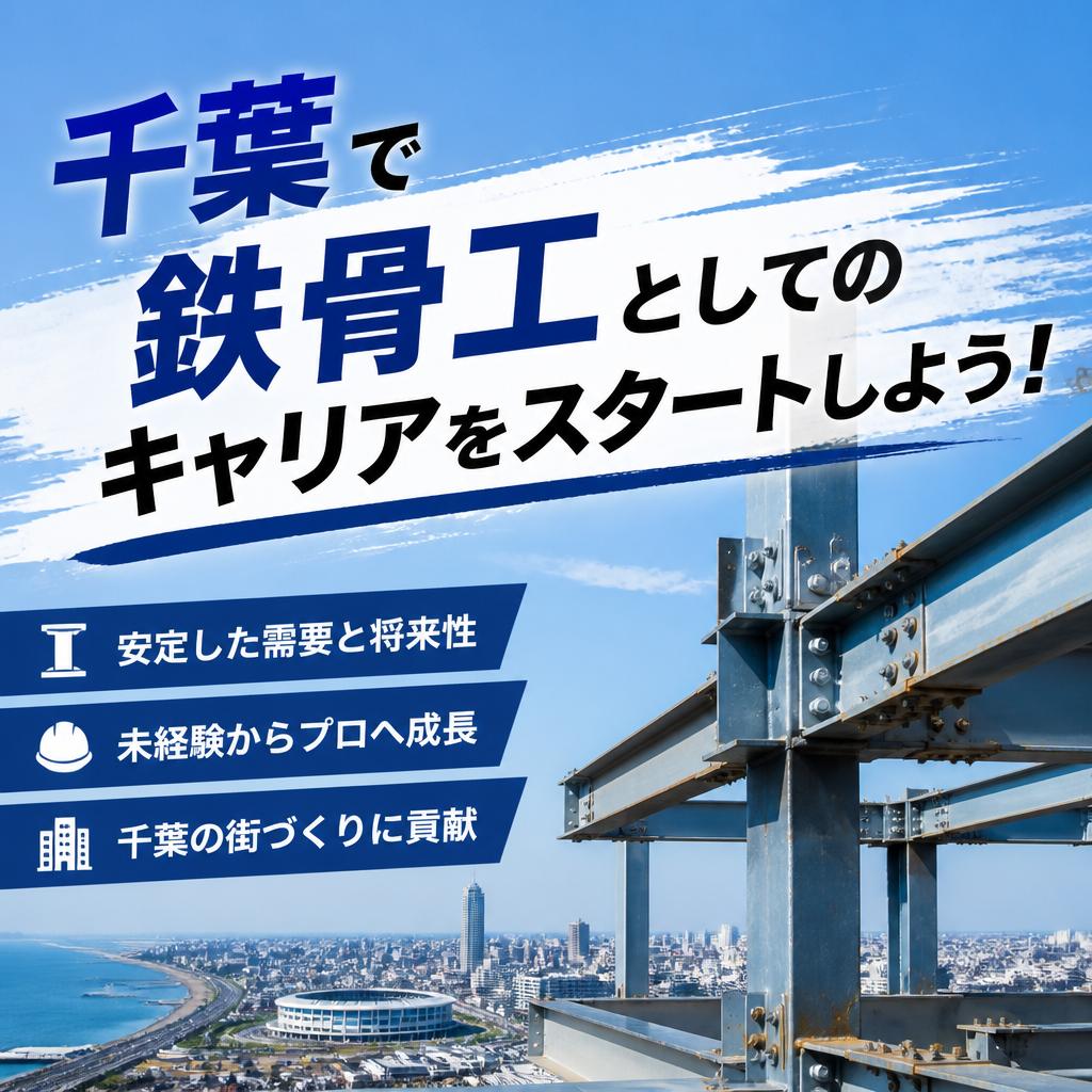 千葉で鉄骨工としてのキャリアをスタートしよう！