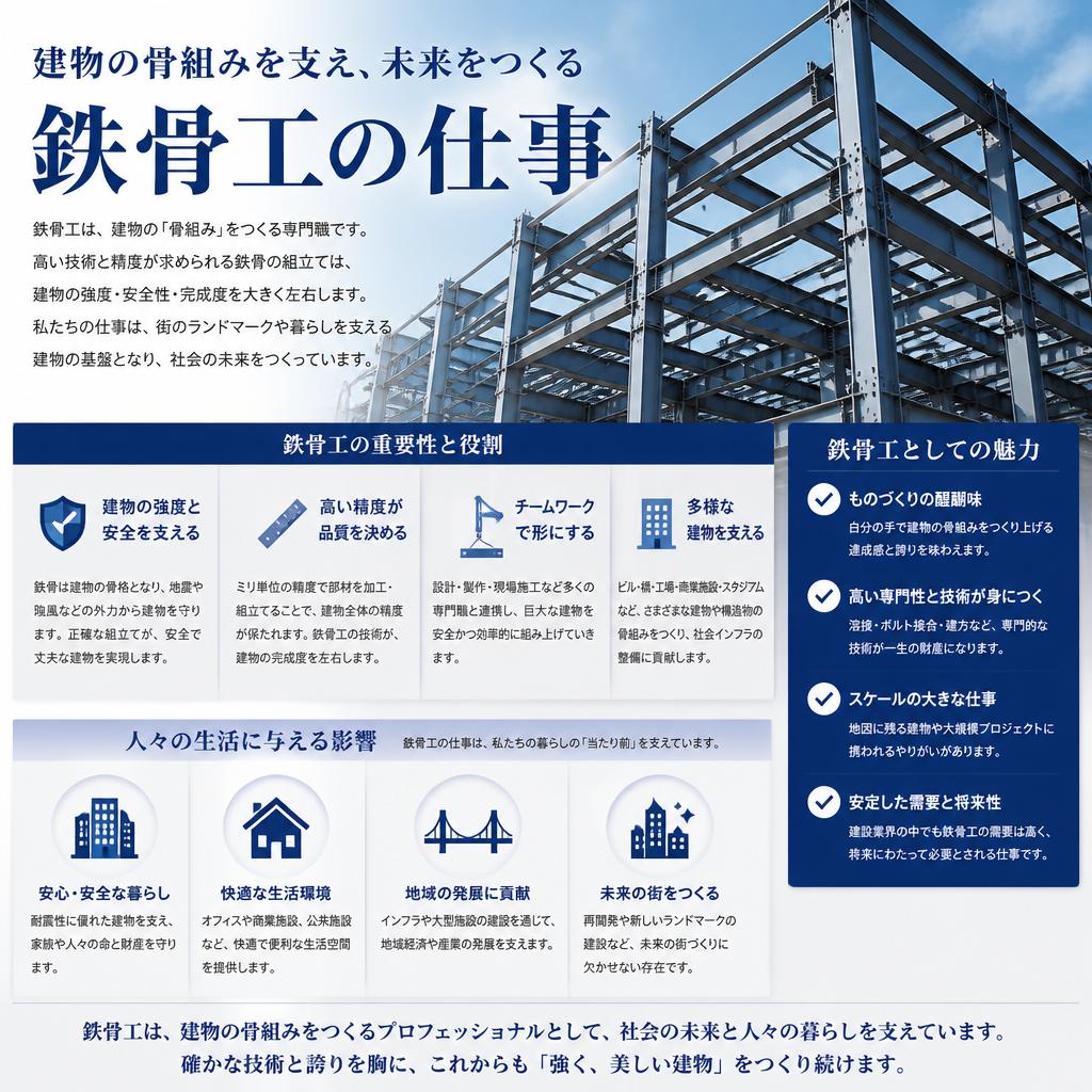 鉄骨工の仕事とは？