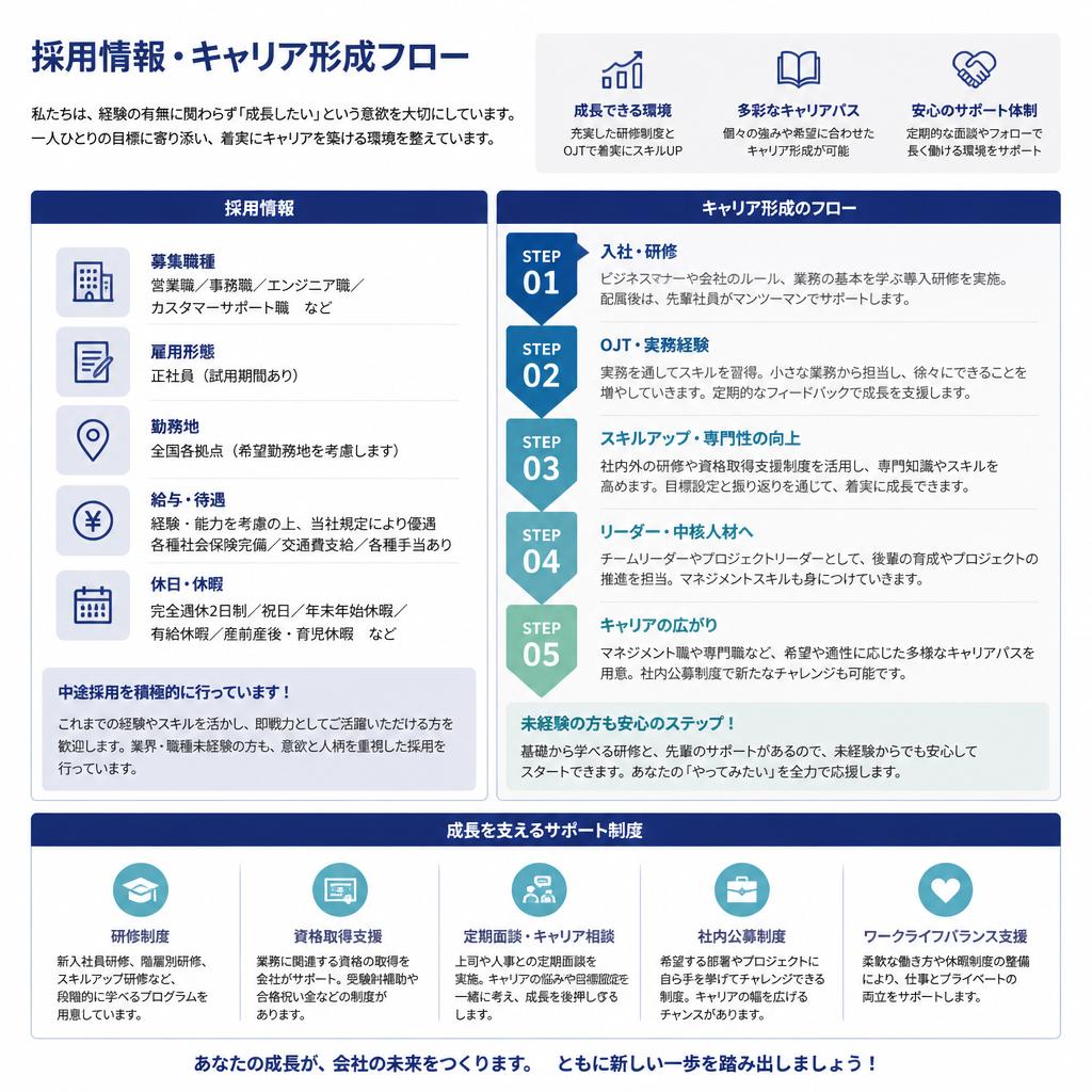 採用情報とキャリア形成