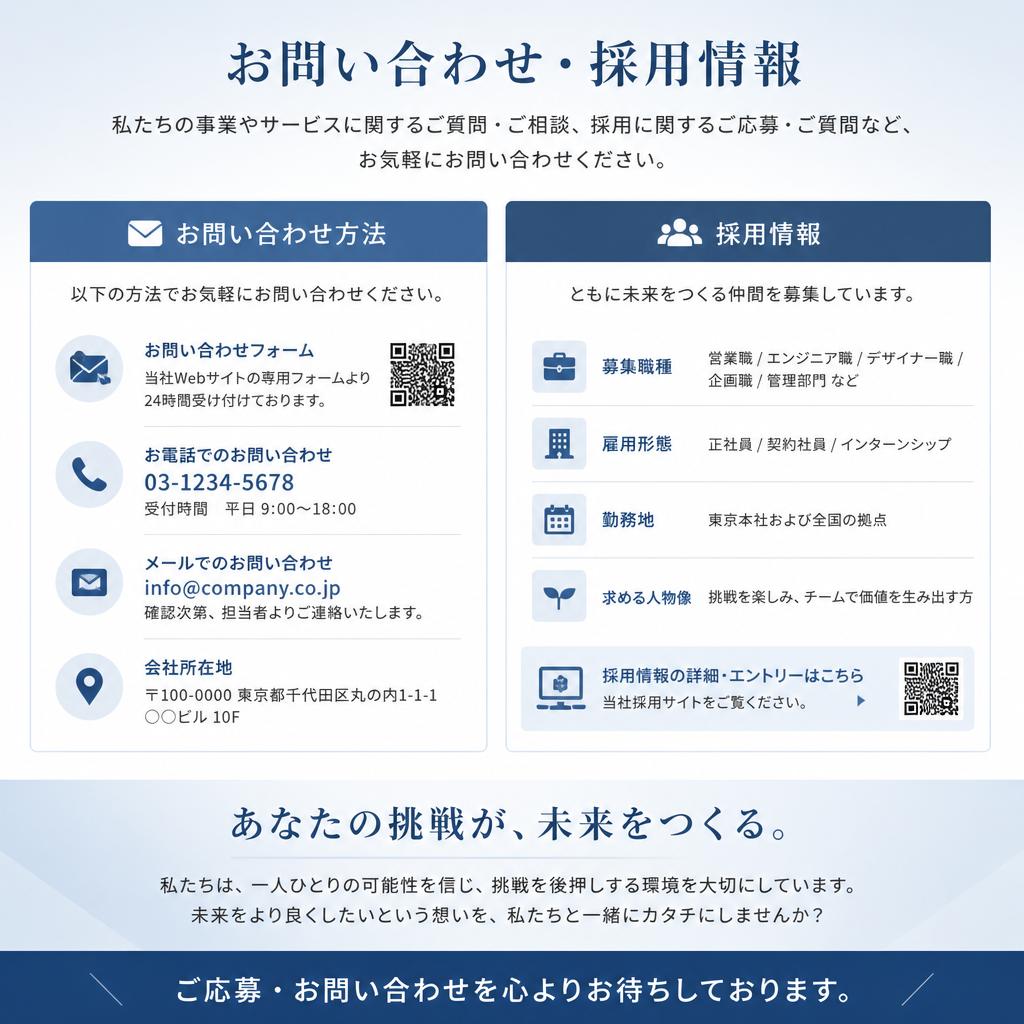7. お問い合わせ・採用情報
