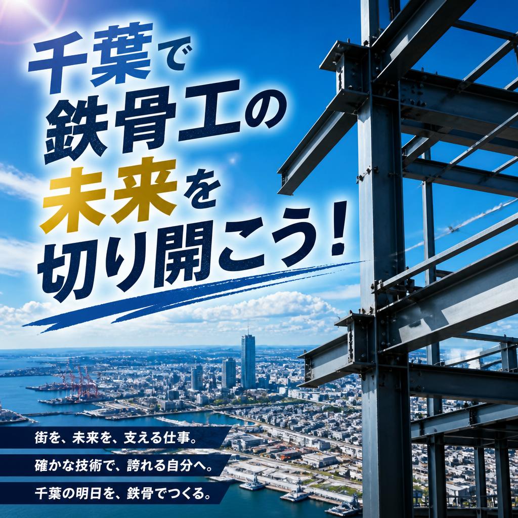 千葉で鉄骨工の未来を切り開こう！