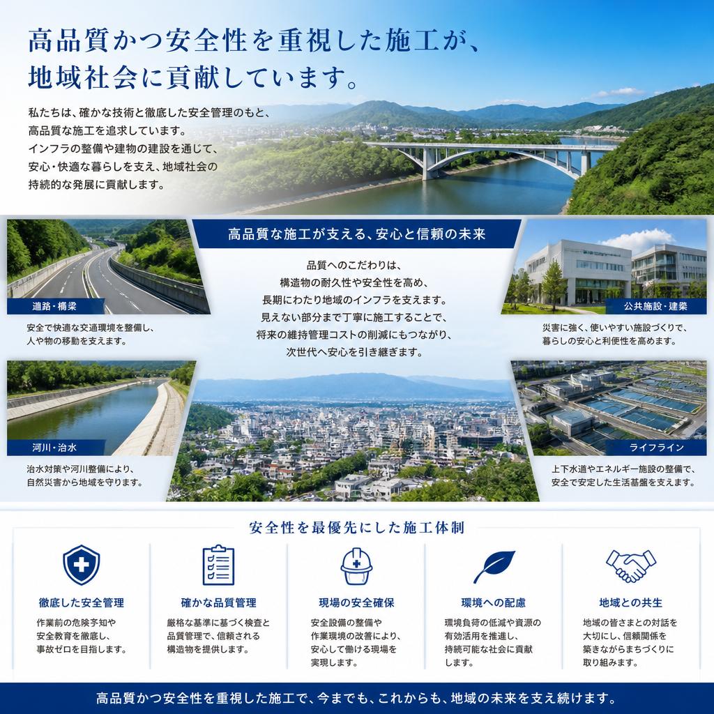 安全第一の施工で信頼のサービスを提供