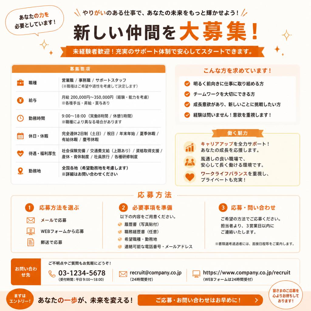 今すぐお問い合わせを！